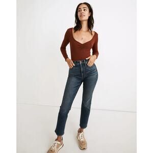 Madewell Curvy Perfect Vintage Jeans Arland Wash Instacozy Womens 27 Stretchy